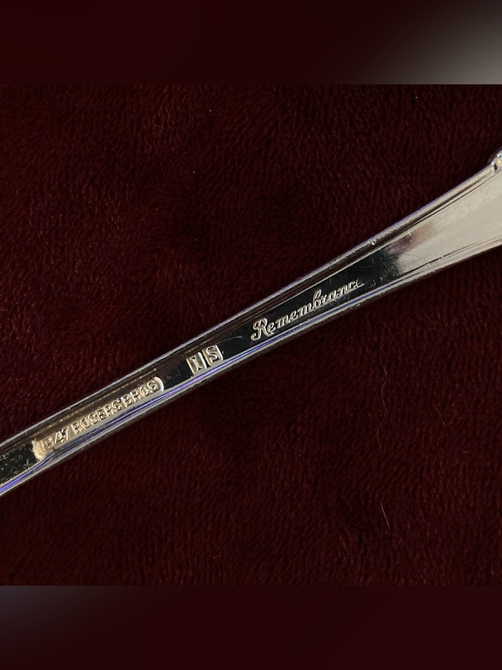 Set of 6 1847 Rogers Bros Silver Plate Dinner Spoons Remembrance Pattern - Picture 4 of 6